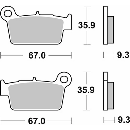 SBS Sintered Brake Pads - 790SI