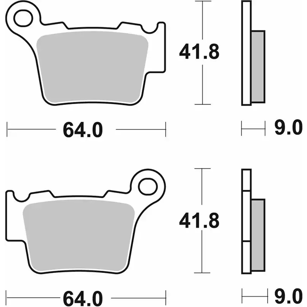 SBS Sintered Brake Pads - 791SI