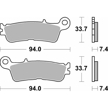 SBS Sintered Brake Pads - 965SI