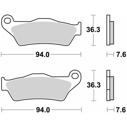 SBS Sintered Brake Pads - 671RSI