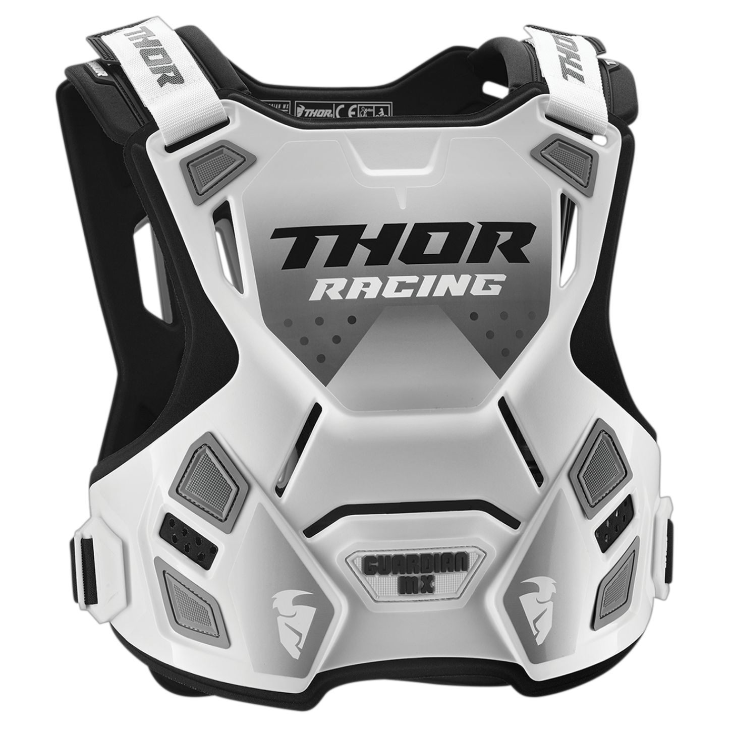 Thor Youth Guardian MX Chest Protector (White/Black)