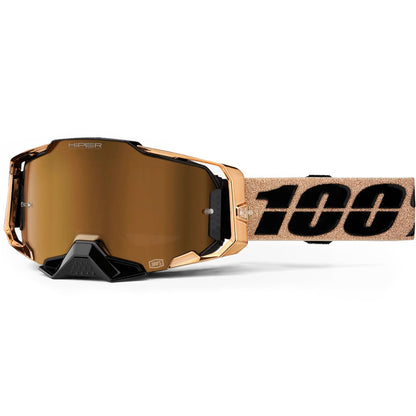 100% Armega Goggles - Bronze (HiPER Bronze Multi-Layer Mirror Lens)