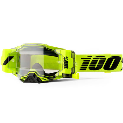 100% Armega Forecast Goggles - Nuclear Citrus (Clear Lens)