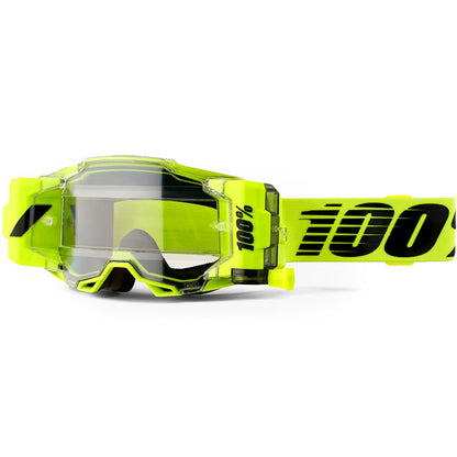 100% Armega Forecast Goggles - Nuclear Citrus (Clear Lens)