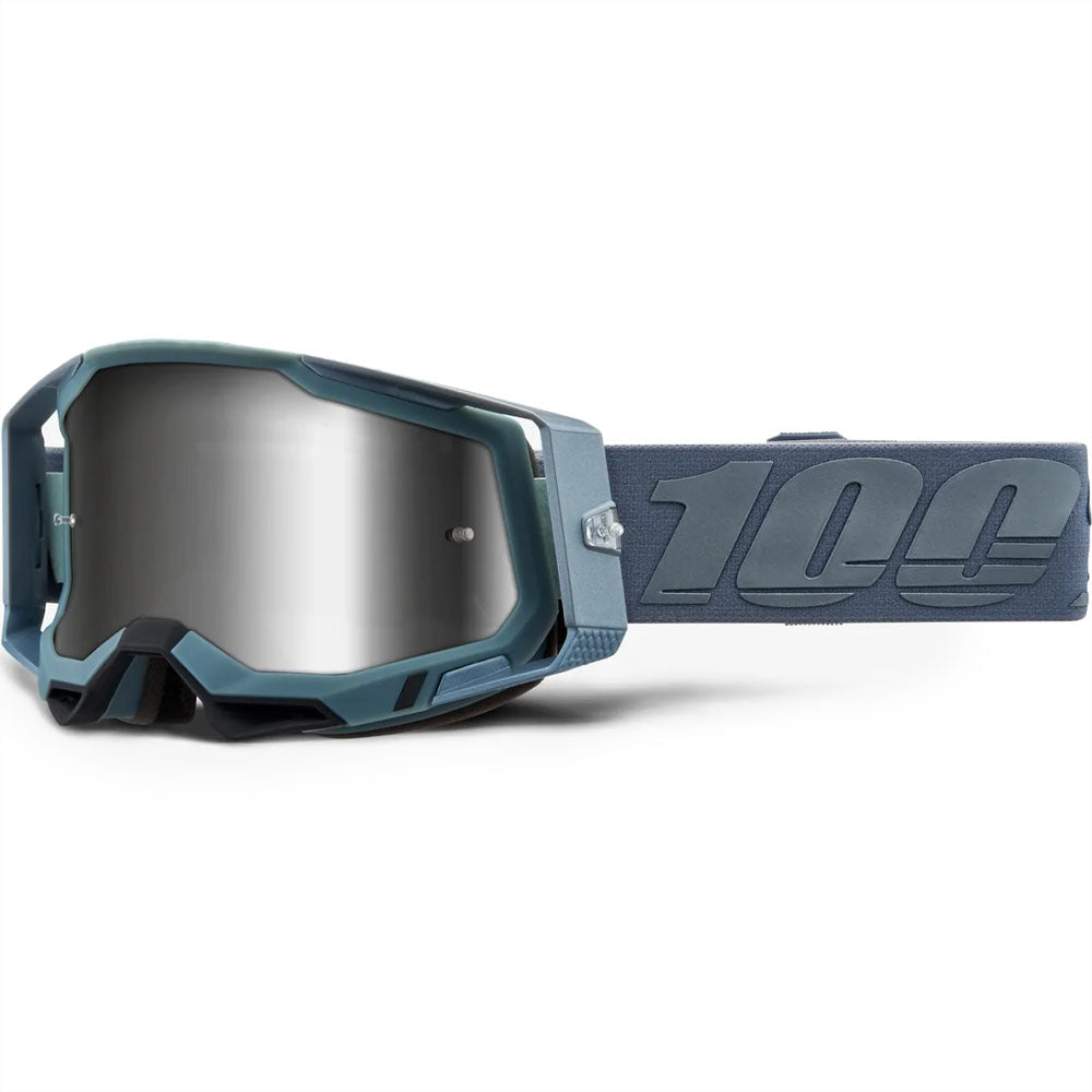 100% Racecraft 2 Goggles - Battleship (Mirror Silver Lens)