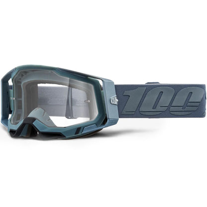 100% Racecraft 2 Goggles - Battleship (Mirror Silver Lens)