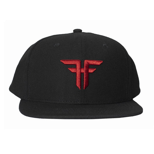 Fallen Trademark Snapback Cap (Black/Red)