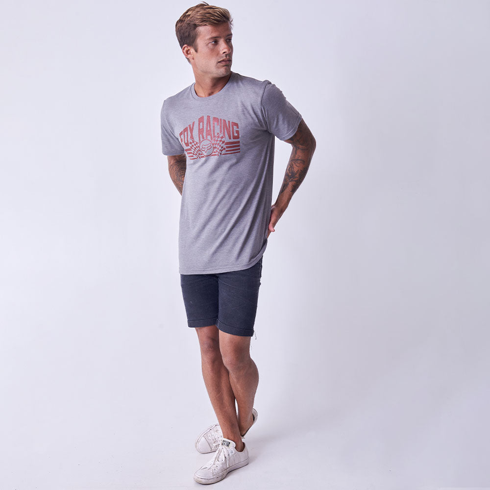 Fox Final Lap SS Tee (Dark Grey Melange)