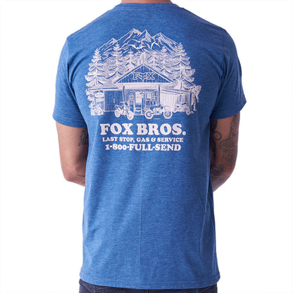 Fox Out and About SS Tee (Poseidon Melange)