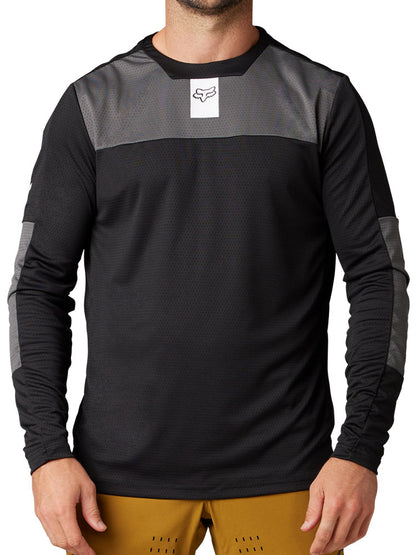 Fox Defend Foxhead LS MTB Jersey (Black)