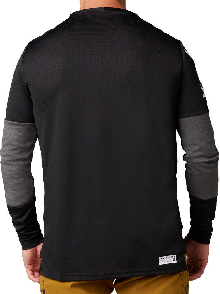 Fox Defend Foxhead LS MTB Jersey (Black)