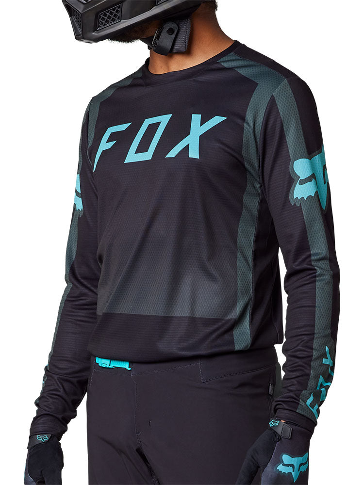 Fox Defend Race Capsule LS MTB Jersey (Emerald)