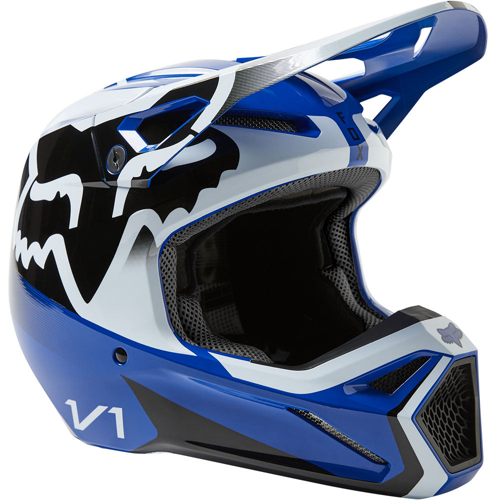 Fox V1 Leed Helmet - DOT/ECE (Blue)