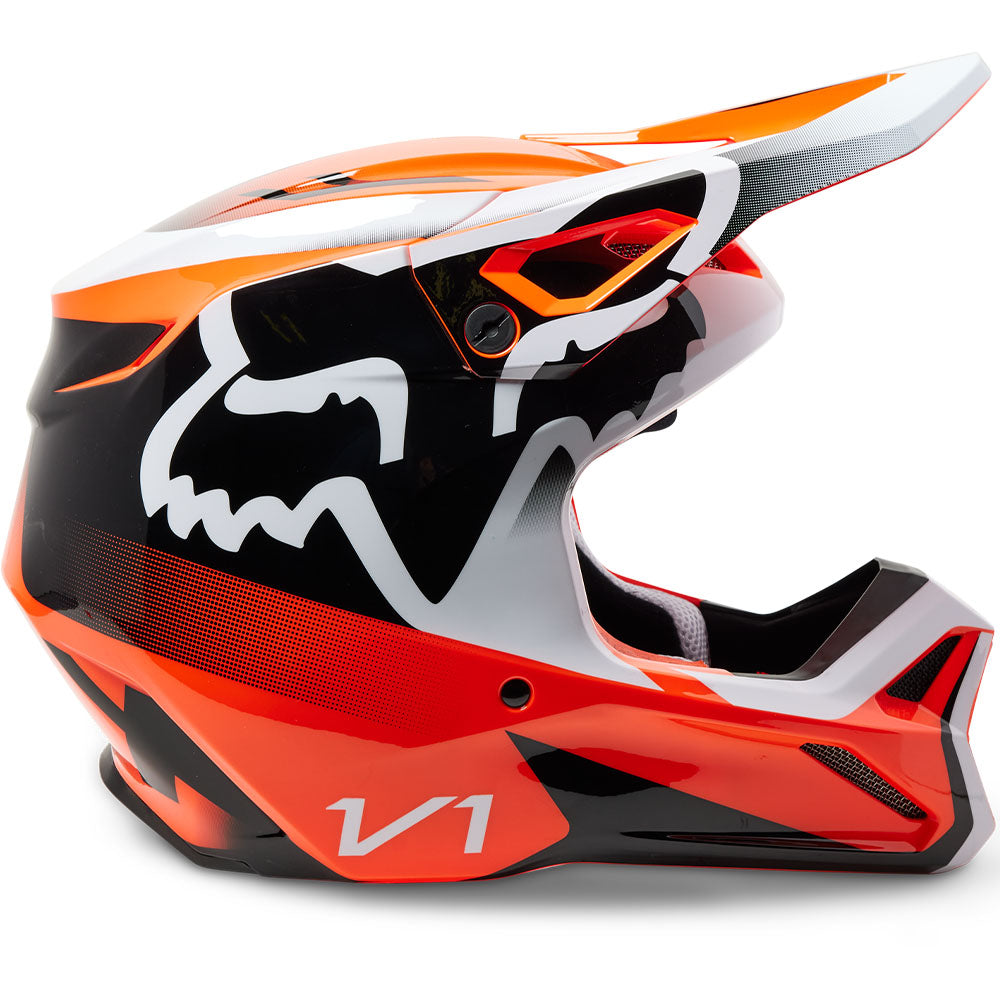 Fox V1 Leed Helmet - DOT/ECE (Fluo Orange)