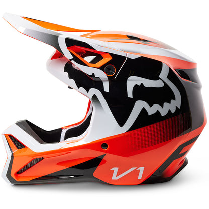 Fox V1 Leed Helmet - DOT/ECE (Fluo Orange)