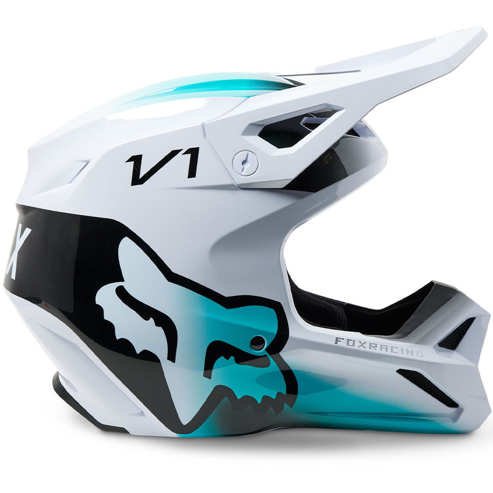 Fox V1 Toxsyk Helmet - DOT/ECE (White)