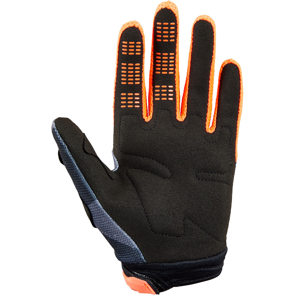 Fox Youth Bnkr Gloves (Grey Camo/Fluo Orange)