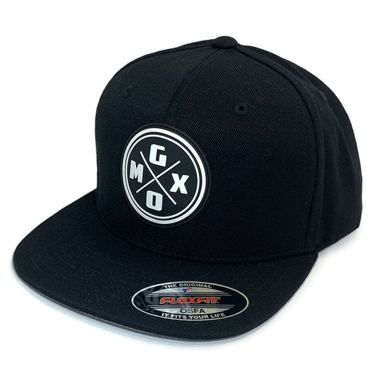 GO-MX Original Fitted Flexfit Cap (Black/White Moulded Logo)