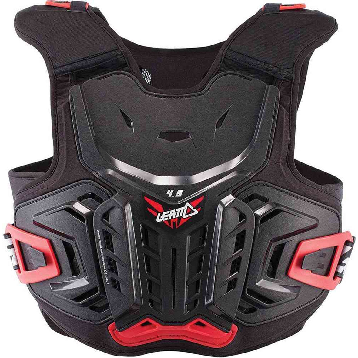 Leatt Youth 4.5 Chest Protector (Black/Red)