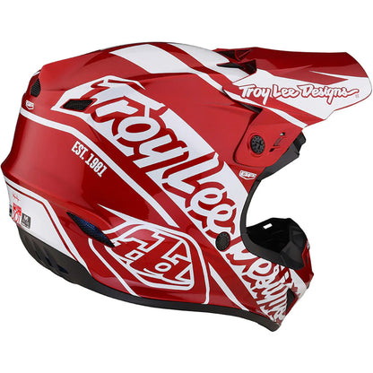 Troy Lee Designs GP Helmet - Slice (Red/White)