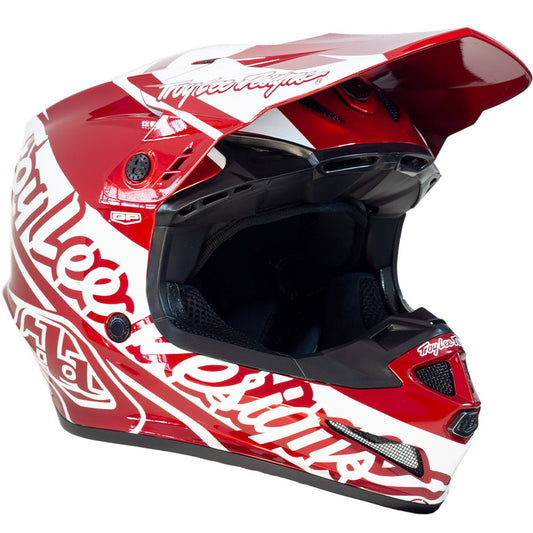 Troy Lee Designs GP Helmet - Slice (Red/White)