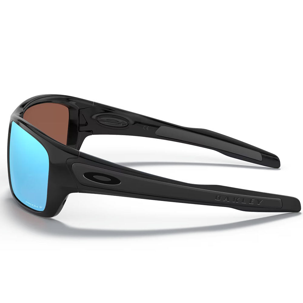 Oakley Turbine Sunglasses - Prizm Deep Water Polarized Lenses (Polished Black Frame)