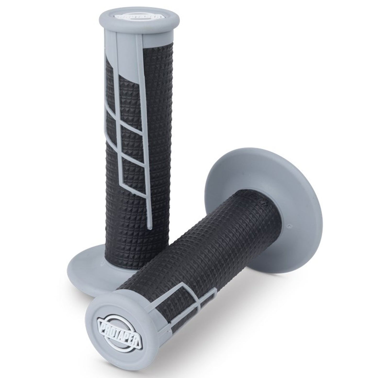 Protaper Clamp-on Half Waffle Grips (Grey/Black)